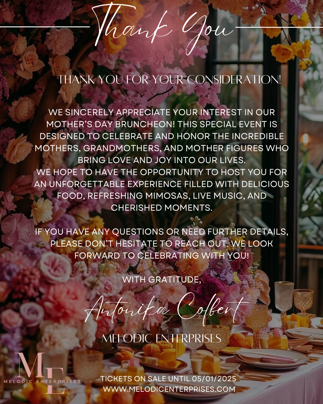 Mother's Day Bruncheon